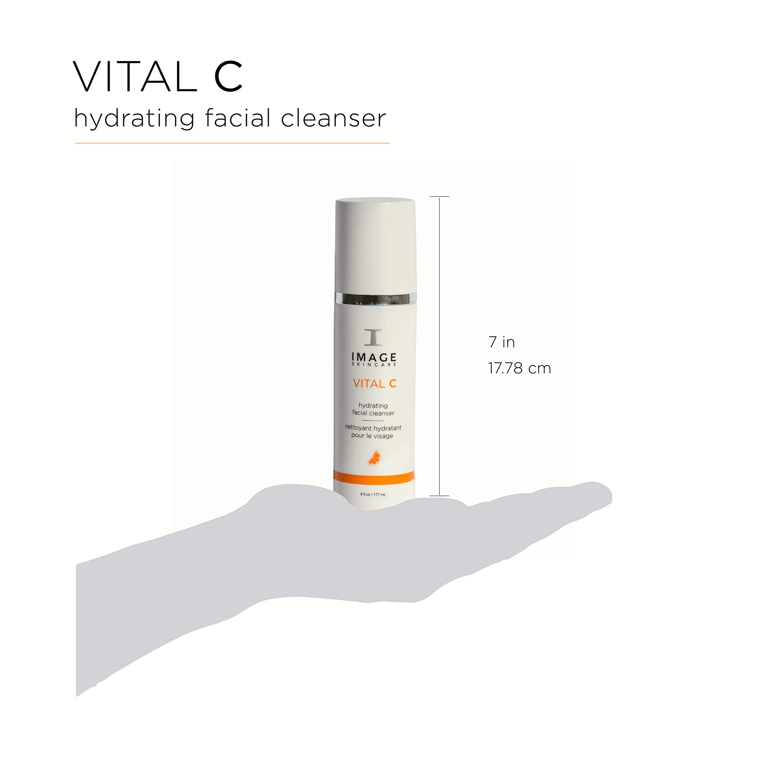IMAGE Skincare, VITAL C Hydrating Facial Cleanser, Gentle Face Wash with Vitamin C, E and A, 6 fl oz