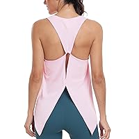 icyzone Racerback Workout Tank Tops for Women, Cool Feeling Loose Gym Athletic Yoga Exercise Running Sports Shirts