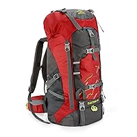 NACATIN Hiking Backpack, 60L Lightweight Large Rucksack for Men Women, Tear and Water-resistant for Climbing Fishing Travel