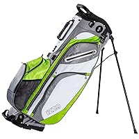 IZZO Golf Versa Ultra-Lite Stand Golf Bag with Exclusive Features, Red/White/Blue
