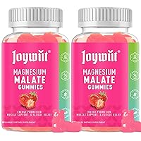 Magnesium Malate 500mg Gummies, Healthy Energy & Muscle Support, High Absorption Magnesium Supplement with Malic Acid for Adults, Strawberry Flavor, Non-GMO, Vegan (2)
