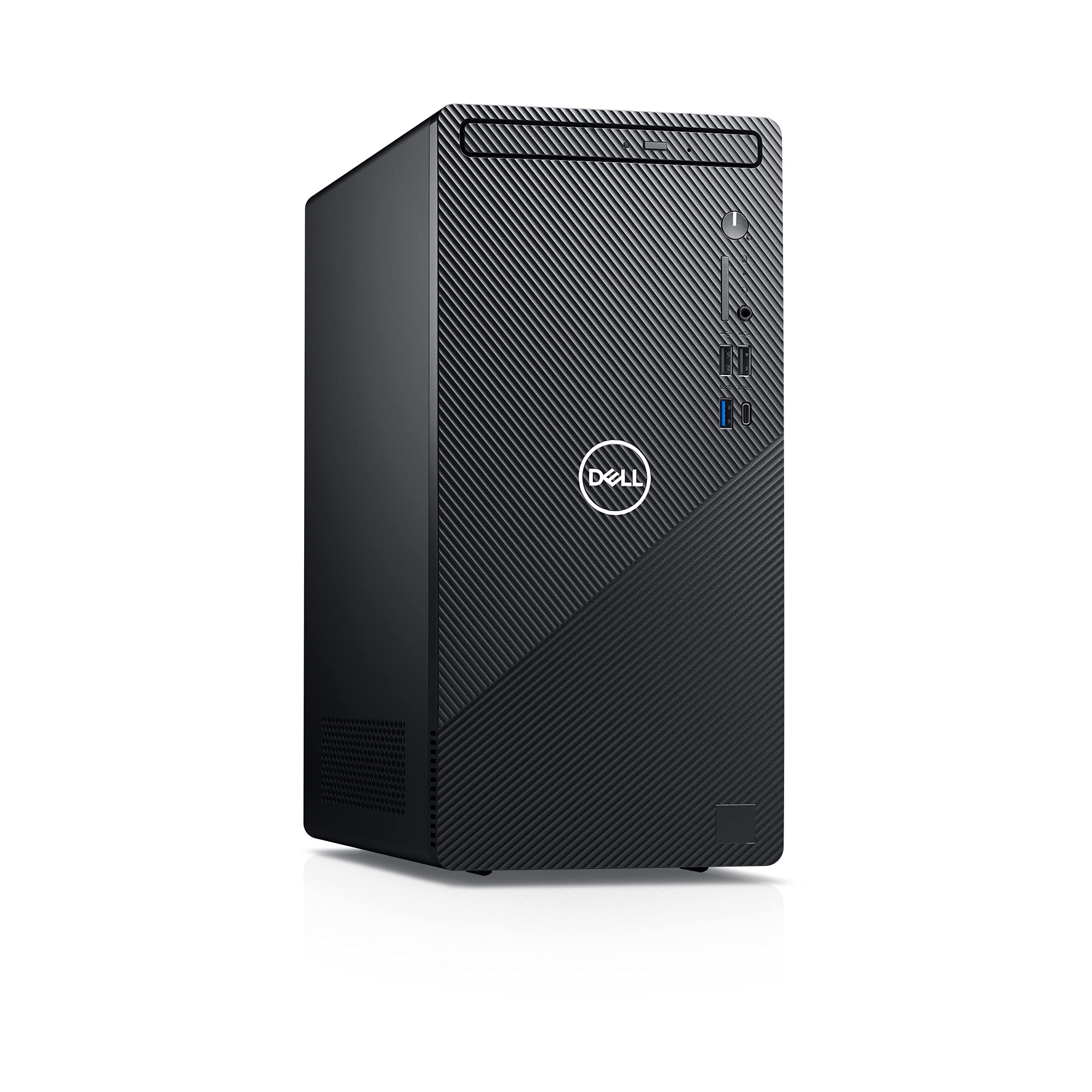 Dell Inspiron 3891 Compact Desktop Computer Tower - Intel Core i3-10105, 8GB DDR4 RAM, 256GB SSD, Intel UHD Graphics 630 with Shared Graphics Memory, Windows 10 Home - Black (Latest Model)
