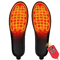 Heated Insole for Men Women, Rechargeable Foot Warmers with Remote Control, Electric Heat Shoe Insoles for Winter Camping Skiing Hunting Cycling Climbing