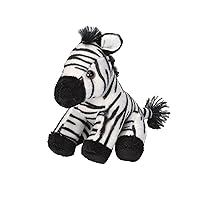 Wild Republic Pocketkins Eco Zebra, Stuffed Animal, 5 Inches, Plush Toy, Made from Recycled Materials, Eco Friendly