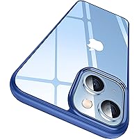 CASEKOO Crystal Clear Designed for iPhone 15 Plus/ 14 Plus Case, [Not Yellowing] [Military Grade Drop Protection] Shockproof Protective Phone Case 6.7 inch 2023 (Blue)