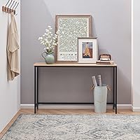 Lifewit 39.4 Inch Console Narrow Sofa Table with Metal Frame for Living Room Industrial Entryway Hallway, Entrance, Office, Corridor, Coffee Table, Behind Sofa, Grey Oak