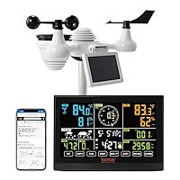 VEVOR YT60234 WiFi Weather Station 7-in-1, Weather Stations WiFi Indoor Outdoor, 7.5