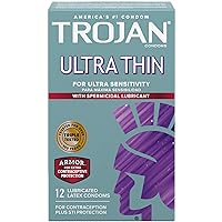 Condom Sensitivity Ultra Thin Spermicidal, 12 Count