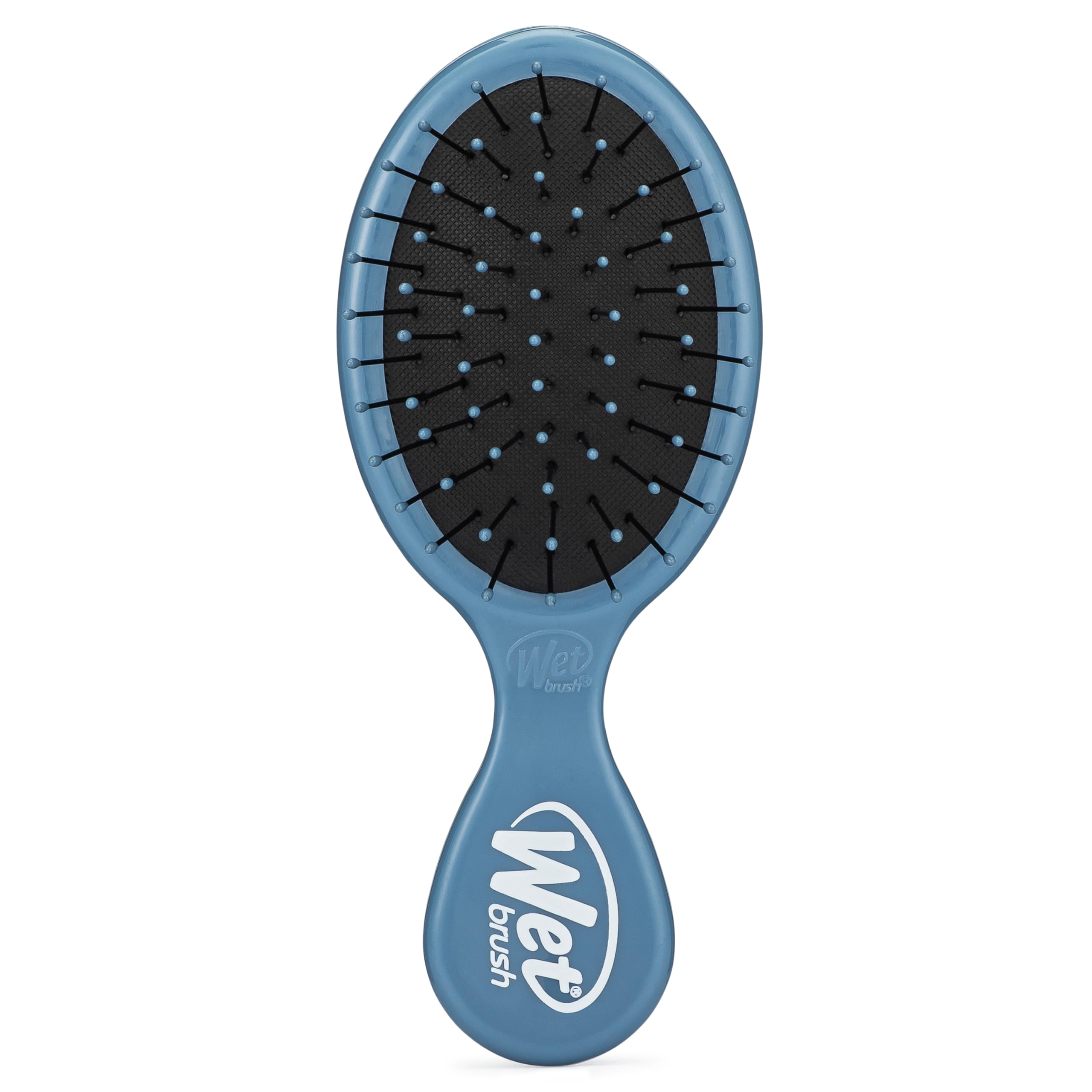 Wet Brush Mini Detangler Hair Brush, Elemental Blue - Detangling Travel Hair Brush - Ultra-Soft IntelliFlex Bristles Glide Through Tangles with Ease - Pain-Free - All Hair Types