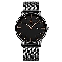 BEN NEVIS Mens Womens Watches Ultra Thin Simple Casual Fashion Analog Quartz Date Display Waterproof Wrist Watch for Men Womens