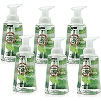Foaming Hand Soap, Nature Plant-Based Skin Care with Apple and Kiwi, Liquid Soap - 300ml/Each (Pack of 6)