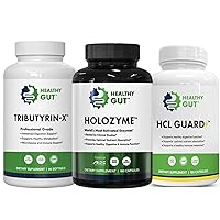 Healthy Gut Gas and Bloating Bundle | HCL Guard, Tributryin-X and Holozyme