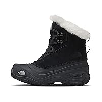 THE NORTH FACE Kids' Shellista Lace V Insulated Waterproof Snow Boot, TNF Black/TNF Black, 5