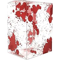 Blood Splatter Design Pop Protectors Soft Shells Acid Free Plastic Protector Case Fits 4-inch Figures Strong, Crystal Clear Case, Heavy Duty Acid Free w/Protective Film (Red, 20 Pack)