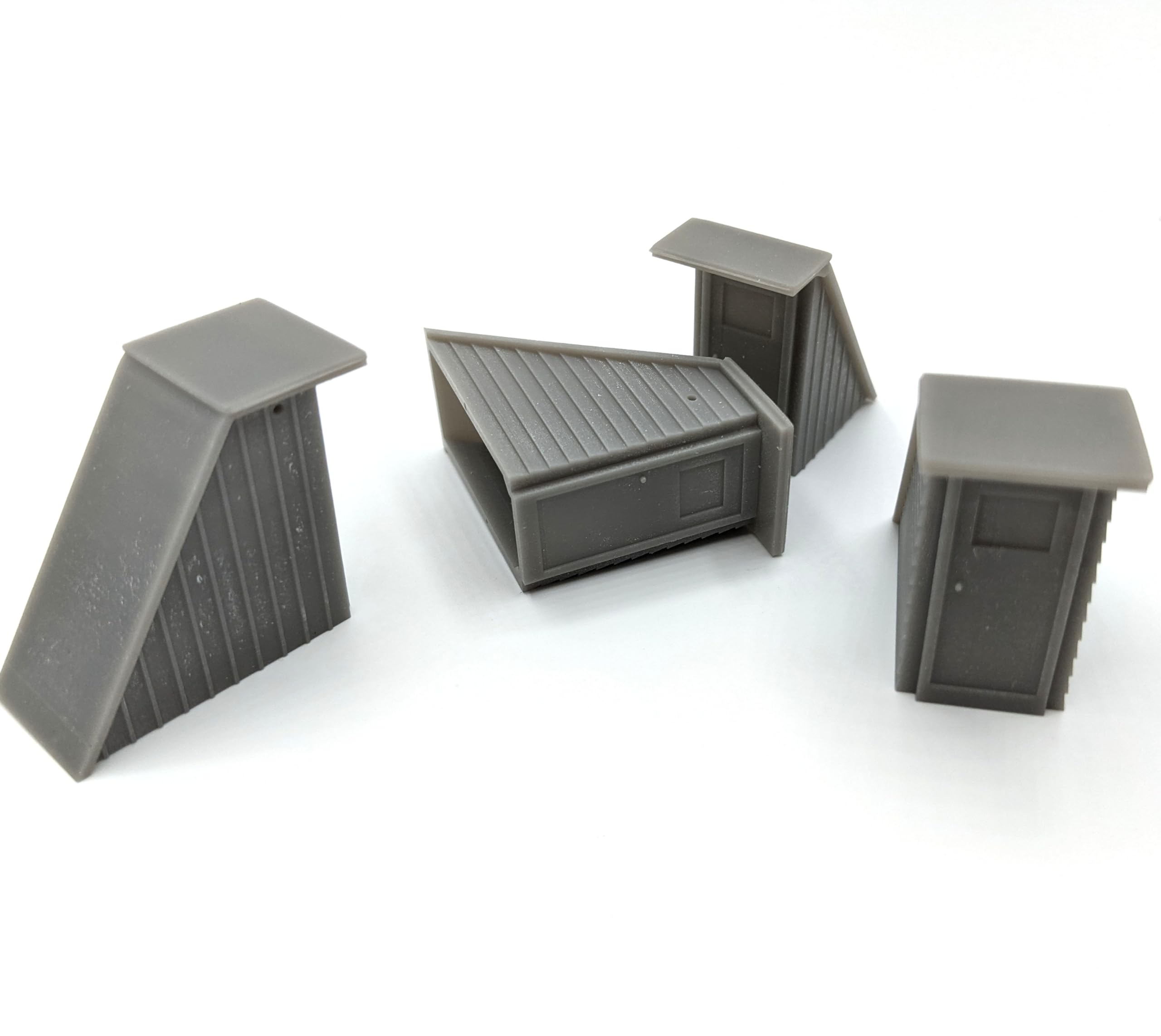 HO Scale Roof Details Air Conditioners Ductwork Roof Access Chimneys for Model Railroad Factory Buildings