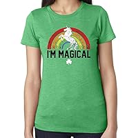 Women's St. Patrick's Day Magical Rainbow Unicorn Shirt