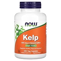 Supplements, Kelp 325 mcg of Natural Iodine, Supports Healthy Thyroid Function*, Super Green, 250 Veg Capsules