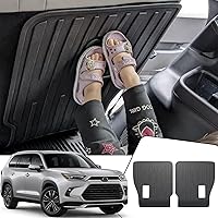 Backrest Mats Kick Mats Behind 2nd Row for 2024 Toyota Grand Highlander Accessories, All Weather TPE Protector for Grand Highlander…
