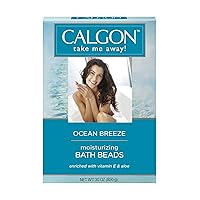 Calgon Ultra-Moisturizing Bath Beads, Ocean Breeze, 30 Ounce (Pack of 2)