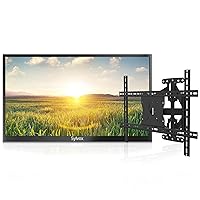 SYLVOX Outdoor TV with Wall Mount, 55'' Full Sun 4K Outside TV Built-in APP, 2000nits High Brightness, IP55 Waterproof