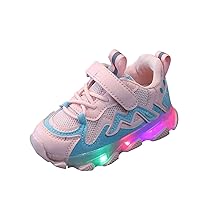 Girls' Athletic Shoes Toddler Girls Boys Canvas Shoes Slip On Light Up Shoes Casual Lazy Loafers Girls Size 1