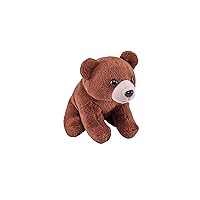 Pocketkins Eco Brown Bear, Stuffed Animal, 5 Inches, Plush Toy, Made from Recycled Materials, Eco Friendly