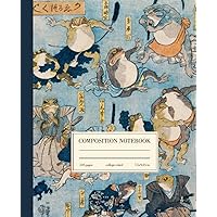Composition Notebook College Ruled: Japanese Samurai Frogs Vintage Illustration | Cute Goblincore Aesthetic Journal For School, College, Office, Work | Wide Lined Composition Notebook College Ruled: Japanese Samurai Frogs Vintage Illustration | Cute Goblincore Aesthetic Journal For School, College, Office, Work | Wide Lined Paperback