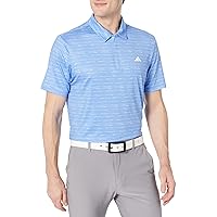 Men's Stripe Zipper Golf Polo Shirt