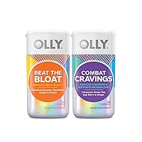 OLLY Beat The Bloat and Combat Cravings Starter Pack Bundle, Reduce Belly Bloat, Supports Metabolism, 25 and 30 Count