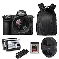 Nikon Z8 Mirrorless Digital Camera with NIKKOR Z 24-120mm f/4 S Lens, Waith Power Battery (2-Pack) + Dual Charger, 64GB Type-B Memory Card & Waith Backpack with Multiple compartments Bundle Set