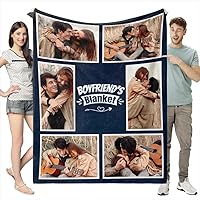 Custom Blanket with Photo Personalized Family Photo Blanket Photo Blanket Personalized Memorial Personalized Blankets for Adults (C,59 * 86in 150x220cm)