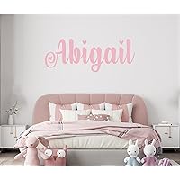 Name Wall Decal - Multiple Font Name Sign - Personalized Name Wall Sticker - Girls Room Wall Sticker - Name Wall Decal - Wall Decals Peel and Stick for Nursery Bedroom Decoration (Wide 10
