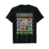 Funny Zombie Powered by Christmas Spirit and Ramen T-Shirt