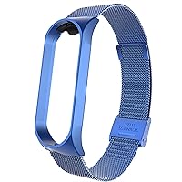 Milanese Watchband for Mi Band 4 3 Series Accessorie Stainless Steel Metal Strap+Case Women Men Replacement Band Bracelet (Color : 10)