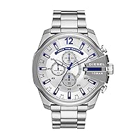 Diesel Chief Series Men's Chronograph Watch with Silicone, Stainless Steel or Leather Strap