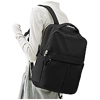 Black Laptop Backpack for Women Gym Backpack Casual Daypack Backpacks Travel Backpack for Traveling on Airplane Work Backpack for Men Lightweight Computer Backpack College Teacher Backpack