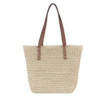 Women Straw Crochet Tote Bohemian Summer Beach Bag Large Handmade Shoulder Bag