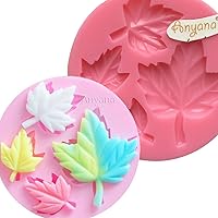 Maple Leaf mold Leaves Fondant Candy Silicone Molds For Sugarcraft,Chocolate Mold,Cupcake Toppers, Polymer Clay,Crafting Projects,Cake Decoration