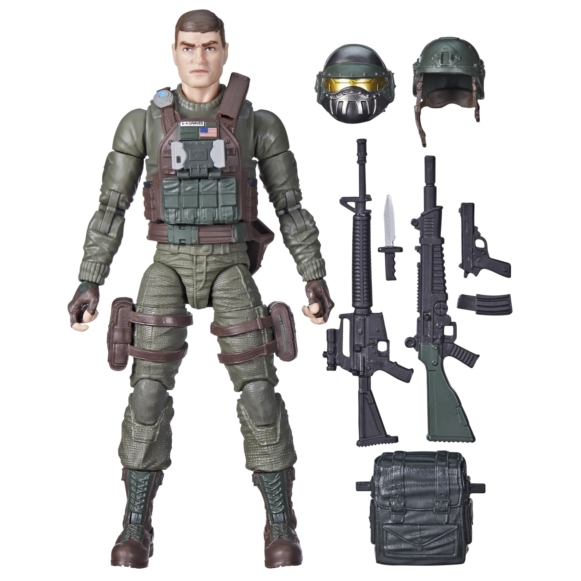 G.I. Joe Classified Series Robert Grunt Graves, Collectible G.I. Joe Action Figure, 87, 6-Inch Action Figures for Boys & Girls, with 8 Accessories