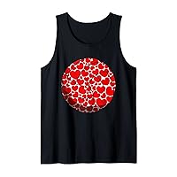 Valentine's Day Cute Heart Volleyball Lover Sports Player Tank Top