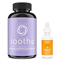 WellPath Bundle of Soothe Thyroid Support & Hormone Balance for Women + Vital Liquid Liposomal Curcumin Drops