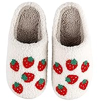 Womens Mens Slippers Retro Memory Foam Cute Cartoon Plush Fluffy Warm Fur Lined slippers Indoor House Home Winter Shoes
