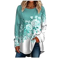 Plus Size Tops for Women Casual Fall Hawaiian Shirt Button Down Shirts for Women Shirts for Women Long Sleeve Shirts for Women Pack Shirts Fall Outfits for Women 2023 Vacation Green L