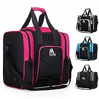Bowling bags Bowling Ball Bag for Single Ball - Bowling Ball Tote Bowling Bag with Padded Ball Holder - Fits Bowling Shoes Up to Mens Size 14 Accessories.