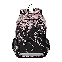 ALAZA Cherry Blossom Sakura Flower Laptop Backpack Purse for Women Men Travel Bag Casual Daypack with Compartment & Multiple Pockets
