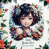 Chibi Anime Girl Coloring Book: A Cute and Kawaii Anime Girls Coloring Book For Adults & Kids, With 44 Adorable Illustrations.