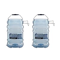 Saf-T-Ice Ice Tote with Ice Machine Hanger for Bars, Restaurants, Kitchens, And Fast Food, Polycarbonate, 6 Gallons, Blue, (Pack of 2)