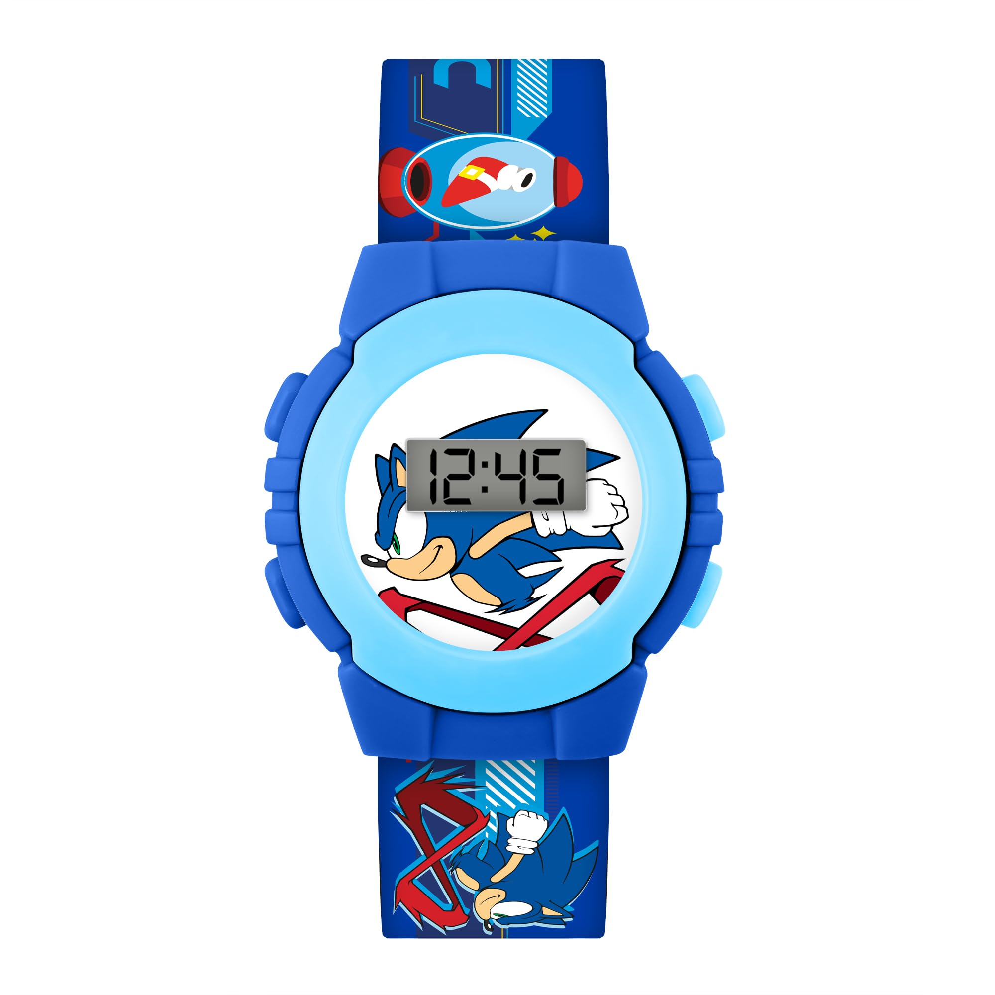 Sonic Boy's Digital Quartz Watch with Plastic Strap SNC4316, Blue, Japanese
