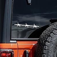Barbed Wire Decal Vinyl Sticker Auto Car Truck Wall Laptop | White | 5.5