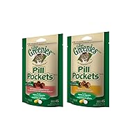Greenies Feline Pill Pockets Cat Treats, (2), 1.6 Oz. Bags (90 Treats)